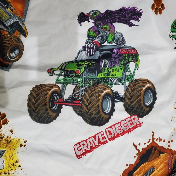 Authentic Vintage Monster Jam Twin Sheet - Picture 5 of 5